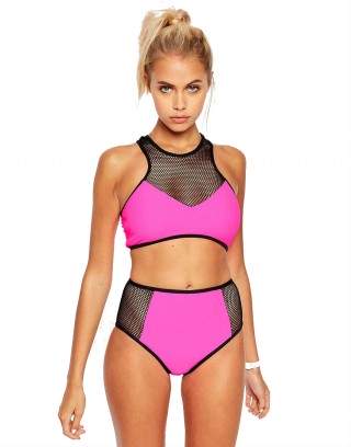 Costum de baie fucsia