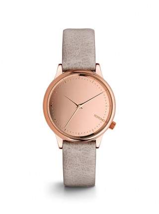 Ceas auriu rose cu gri Komono Estelle Mirror pentru femei