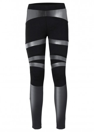Colanti negri cu model argintiu