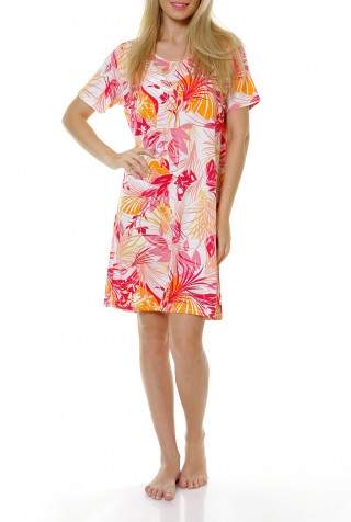 Camasa de noapte cu imprimeu multicolor