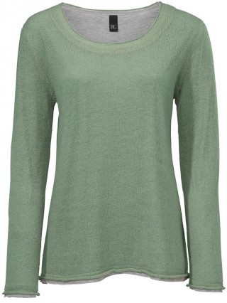Pulover larg de culoare verde