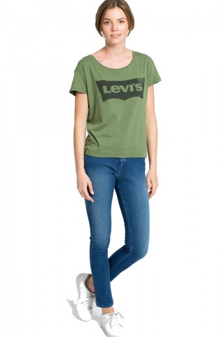 Blugi skinny cu talie inalta Pepe Jeans