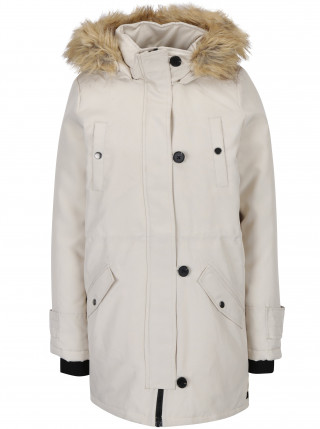 Geaca parka cu gluga si blana artificiala