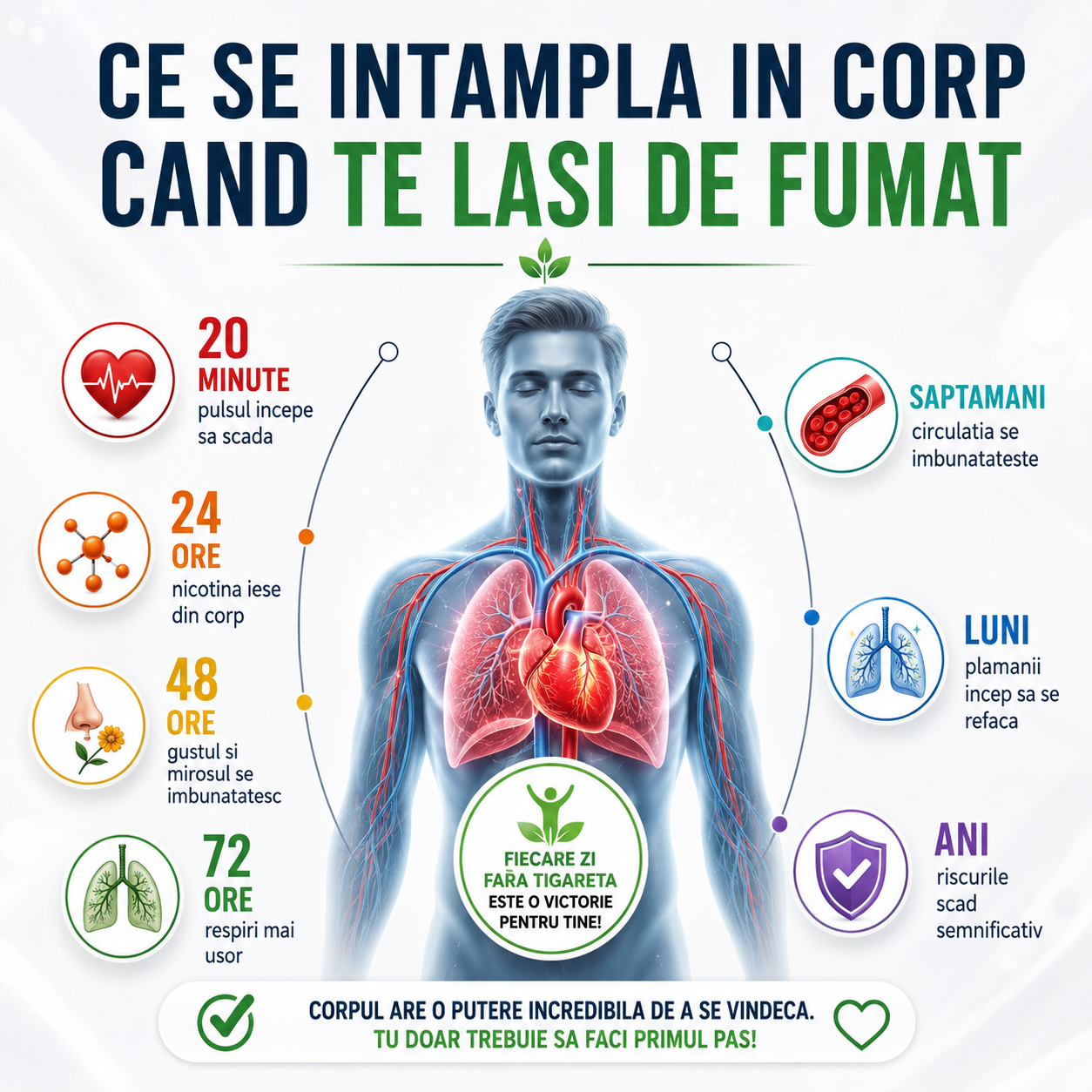 renuntare la fumat - ce se intampla in corpul tau