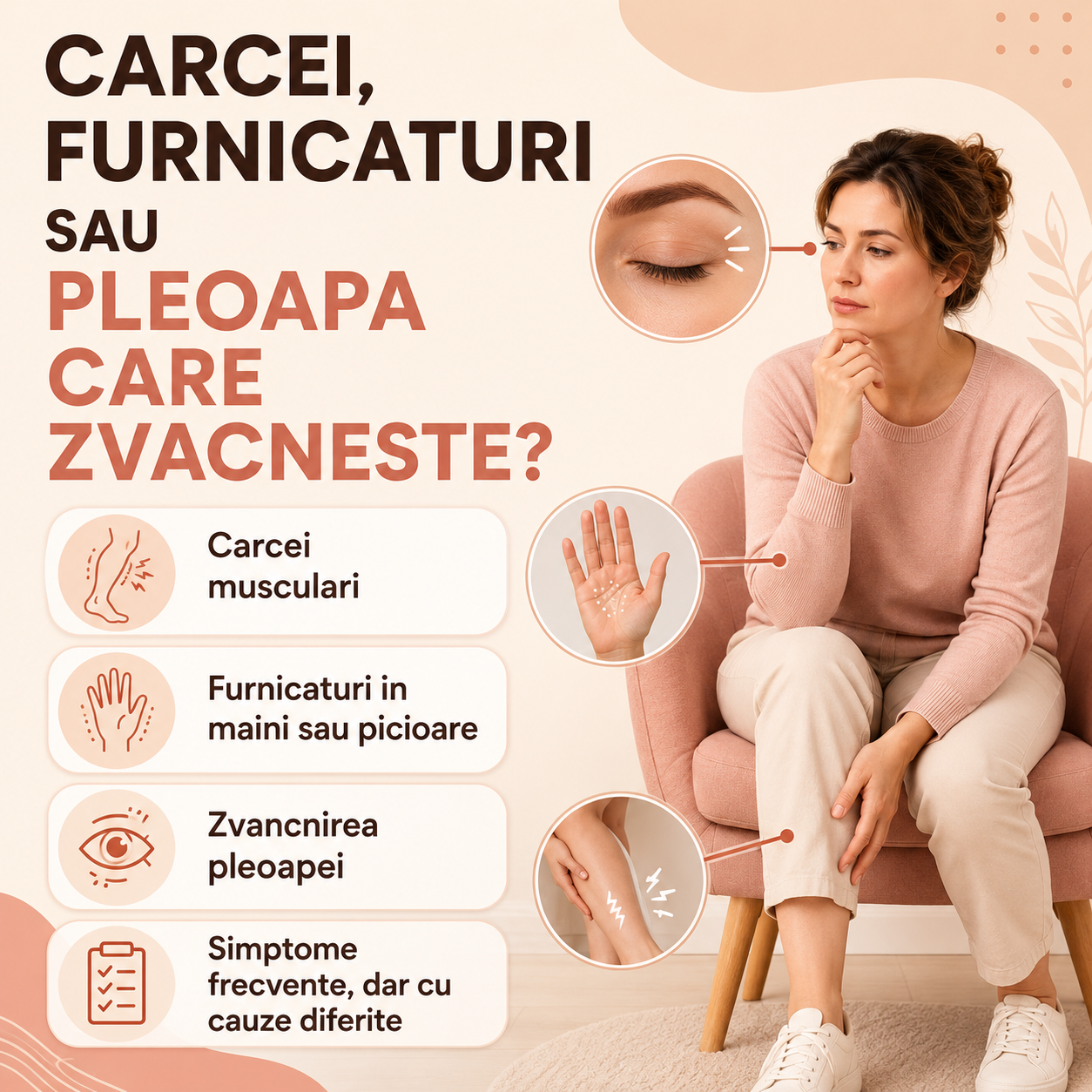 se zbate ochiul, ai carcei, furnicaturi si amorteli: ce carente de vitamine si minerale poti avea