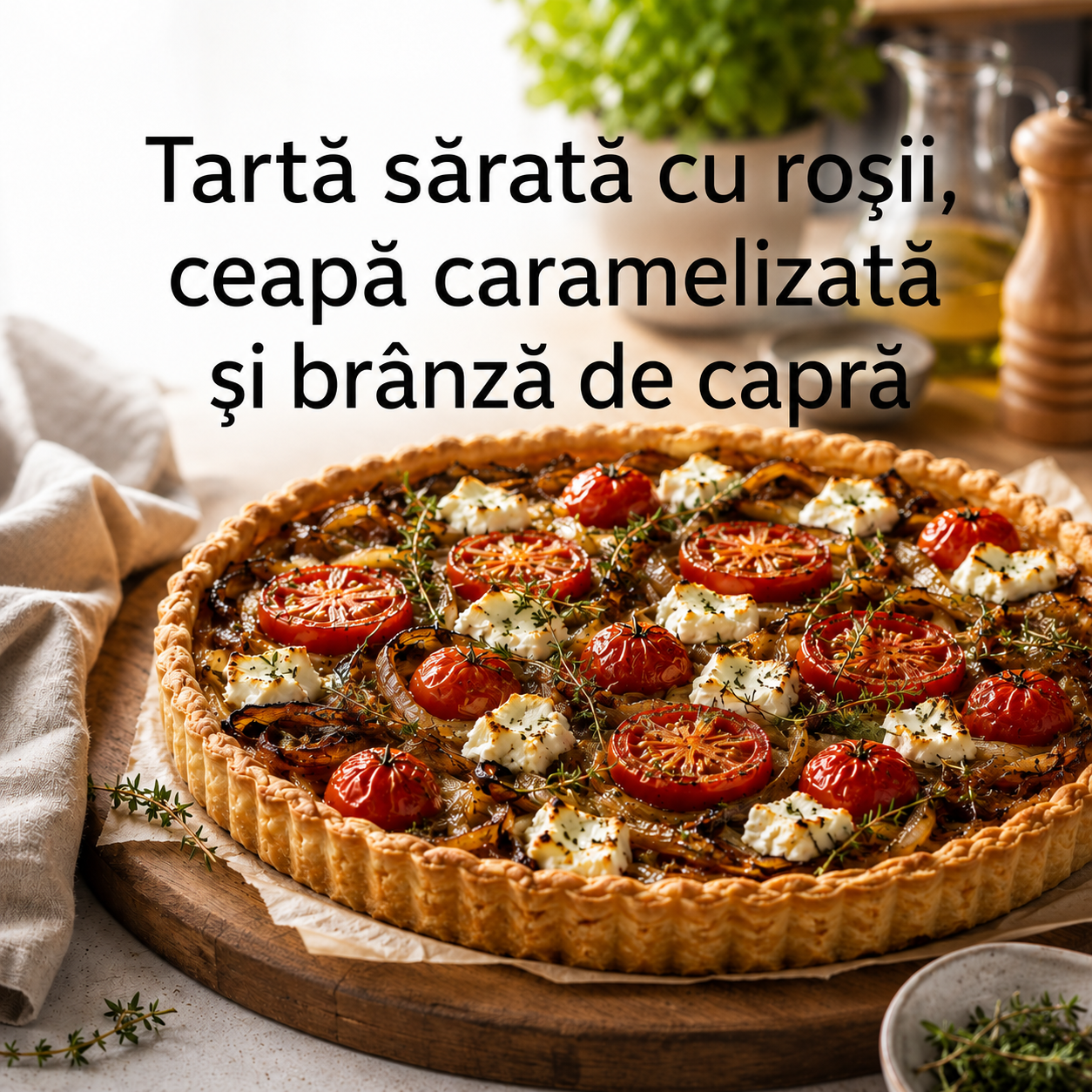 retete culinare tarta sarata cu rosii