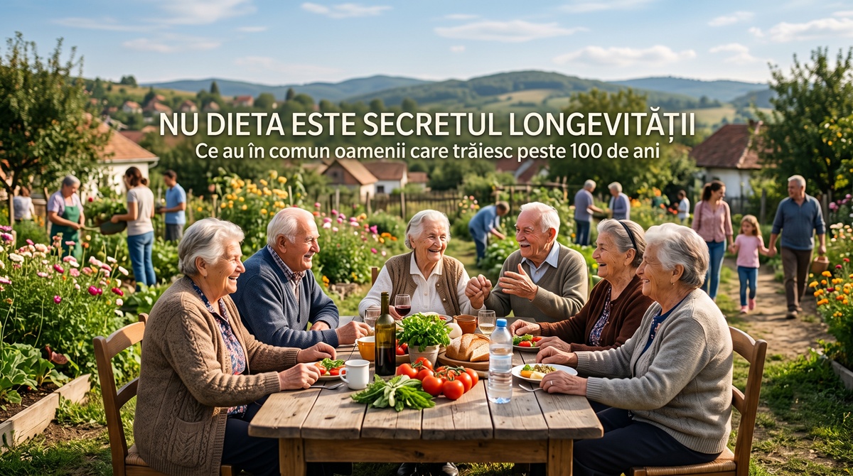 Nu dieta este secretul longevității. Ce au în comun oamenii care trăiesc peste 100 de ani