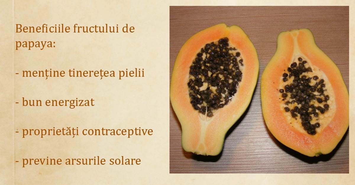 alimente anti-imbatranire cu papaya